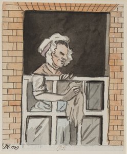 Maid Cleaning Window, 1789