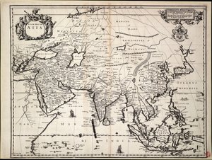 A New Map of Asia by John Ogilby