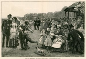 Music and refreshments: The band in Regent