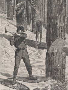 Lumbering in Winter Every Saturday, Vol. II, New Series by John Parker Davis