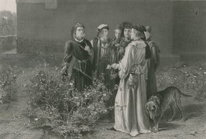 The Scene in the Temple Garden, King Henry VI, First Part by John Pettie