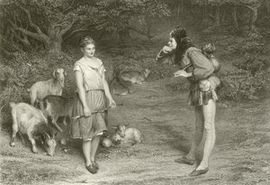 Touchstone and Audrey by John Pettie