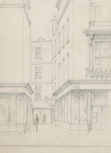 Cranbourne Alley from Cranbourne Street looking towards Bear Street by John Phillipp Emslie