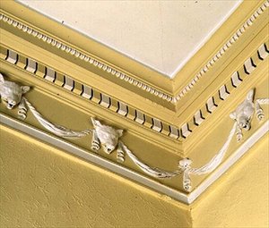 Neo-classical frieze from the dining room, Belle Isle, Windermere by John Plaw