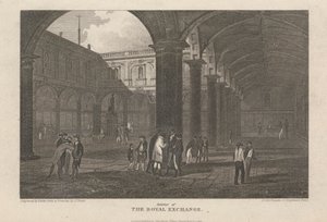 The Quadrangle of the Royal Exchange by John Preston Neale