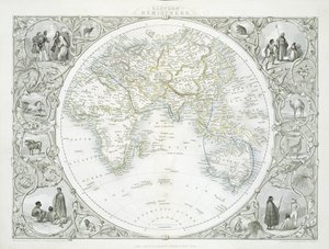 Eastern Hemisphere, from a Series of World Maps published by John Tallis and Co., New York and London