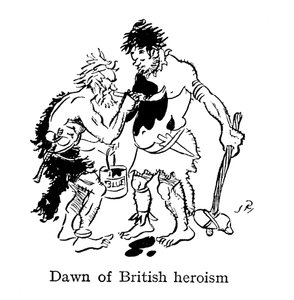 Dawn of British Heroism, Ancient Britons Painting Themselves with Woad