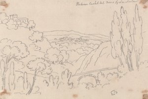 Between Castel del Bosco and La Scala by John Robert Cozens