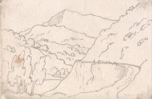 Between Tavarnelle & Capriano by John Robert Cozens