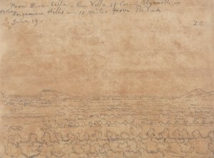From Mirabella, the Villa of Count Algarotti on the Euganean Hills by John Robert Cozens