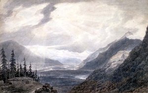 Pays de Valais, near the Lake of Geneva, c.1776 by John Robert Cozens