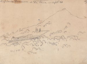 Santa Francesca at La Cava, September 20 by John Robert Cozens