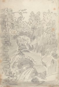 Terrano Bridge, Civita Castellana by John Robert Cozens