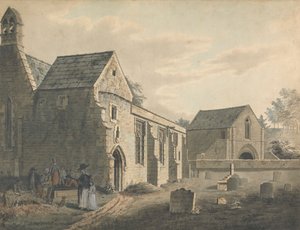 Church, Churchyard and Figures (The Graveyard)