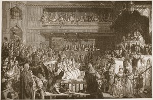 The Acquittal of the Seven Bishops, 1688, illustration from 