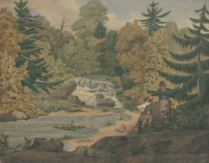 View of the Second Falls on the Sawkill River, c.1840 by John Rubens Smith