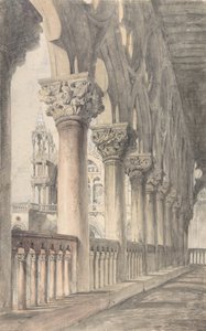 Loggia of the Ducal Palace, Venice, 1849-50 by John Ruskin