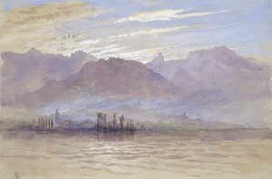 Morning in Spring, with north-east Wind, at Vevey by John Ruskin