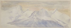 Snow Capped Alps by John Ruskin