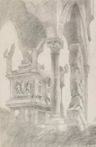 Study of the Tomb of Mastino II della Scala at Verona