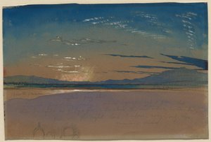Sunset over the Mountains by John Ruskin