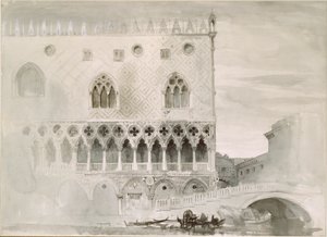 The Exterior of the Ducal Palace, Venice by John Ruskin