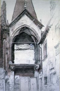 The Tomb of Cangrande I, Santa Maria Antica, Verona by John Ruskin