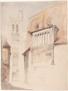 Tower of the Cathedral at Sens by John Ruskin
