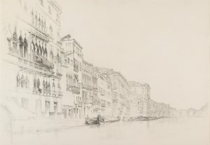 View from the Palazzo Bembo to the Palazzo Grimani, Venice by John Ruskin