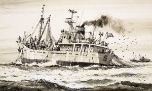A Soviet fishing ship in the North Sea