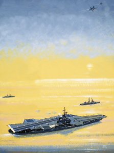 A Carrier of the US Midway Class as Used in World War II