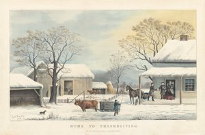 Home to Thanksgiving by John Schutler after George Henry Durrie