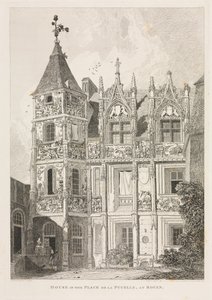 House in the Place de la Pucelle, at Rouen by John Sell Cotman