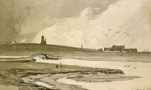 Blakeney Church and Wiveton Hall, 1818 by John Sell Cotman