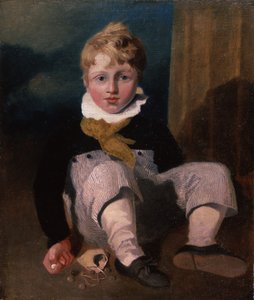 Boy at Marbles (Henry Cotman)