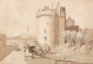 Castle at Alencon by John Sell Cotman