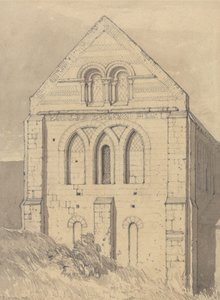 Church of Graville near Havre de Grace, Normandy: End of the North Transept by John Sell Cotman