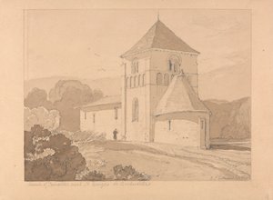 Church of Yainville, near Saint Georges de Bocherville, Normandy by John Sell Cotman