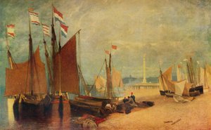 Dutch Boats off Yarmouth, Prizes During the War, c1823 by John Sell Cotman