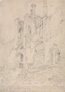 Framlingham Castle, Suffolk: Part of Ruined Interior by John Sell Cotman