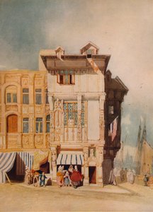 Old Houses, with Figures
