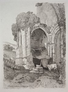 Rievaulx Abbey, Yorkshire by John Sell Cotman