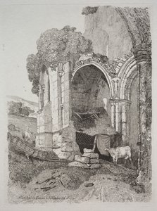 Rievaulx Abbey, Yorkshire, 1810 by John Sell Cotman