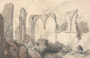 Ruin behind the Free School, Thetford, Suffolk by John Sell Cotman