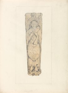 Study of a Coffin Lid from Houghton Churchyard, Norfolk by John Sell Cotman