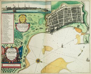 A Map of the City and Port of Tripoli in Barbary