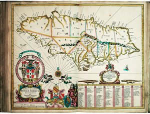 The Last and Most Accurate Description of Jamaica by John Seller