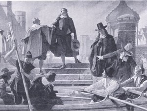 Flight of the Five Members by John Seymour Lucas