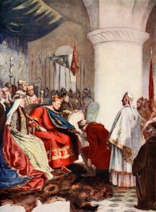 William granting a charter to the City of London, illustration from 