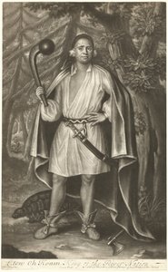 Etow Oh Koam, King of the River Nation by John Simon after John Verelst